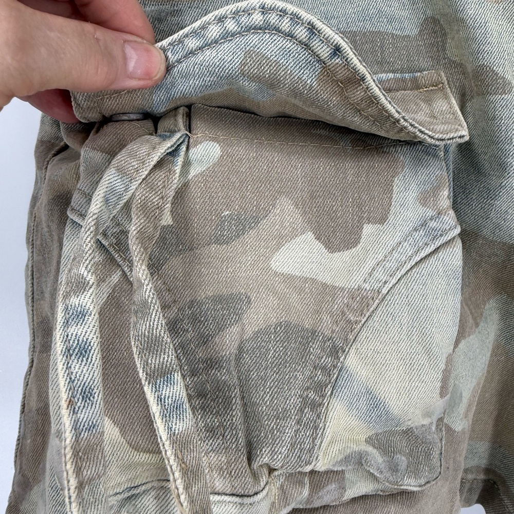 Grindhouse denim streetwear camo crop top and short set M NWT - Picture 11 of 17